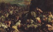Jacopo Bassano The Israelites Drinkintg the Miraculous Water oil painting artist